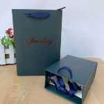 영국 보석 보석 종이 봉투 보석 선물 토트 백 새로운 보석 상자의 그림