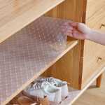 서랍 매트 종이 비 접착식 옷장 인테리어 습기 매트 먼지 매트 붙지 않는 주방 캐비닛 방수 오일 찬장 매트의 그림