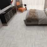 제조업체는 PVC 바닥재 장식 가정용 대리석 타일 페이스트 자체 접착 SPC 석재 플라스틱 바닥재를 공급합니다.의 그림