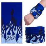 아웃 도어 심리스 백 매직 두건 남성과 여성 사이클링 라이딩 후드 마스크 넥 커버 방풍 스카프 여름 자외선 차단제의 그림