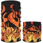 아웃 도어 심리스 백 매직 두건 남성과 여성 사이클링 라이딩 후드 마스크 넥 커버 방풍 스카프 여름 자외선 차단제의 그림