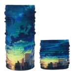 아웃 도어 심리스 백 매직 두건 남성과 여성 사이클링 라이딩 후드 마스크 넥 커버 방풍 스카프 여름 자외선 차단제의 그림