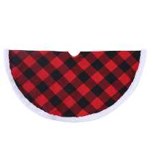 크리스마스 트리 장식 트리 스커트 크리스마스 앞치마 크리스마스 장식 용품 깅엄 가정 장식 크리스마스 트리 클러스터의 그림