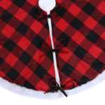 크리스마스 트리 장식 트리 스커트 크리스마스 앞치마 크리스마스 장식 용품 깅엄 가정 장식 크리스마스 트리 클러스터의 그림