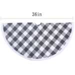 크리스마스 트리 장식 트리 스커트 크리스마스 앞치마 크리스마스 장식 용품 깅엄 가정 장식 크리스마스 트리 클러스터의 그림