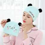 달 모자 아기 모자 아기 턱받이 3 피스의 그림