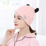 달 모자 아기 모자 아기 턱받이 3 피스의 그림