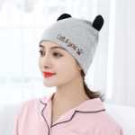 달 모자 아기 모자 아기 턱받이 3 피스의 그림