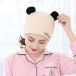 달 모자 아기 모자 아기 턱받이 3 피스의 그림