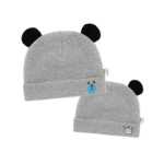 달 모자 아기 모자 아기 턱받이 3 피스의 그림