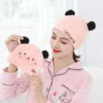 달 모자 아기 모자 아기 턱받이 3 피스의 그림