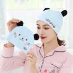 달 모자 아기 모자 아기 턱받이 3 피스의 그림