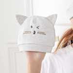 자수 출산 모자 / 신생아 모자의 그림