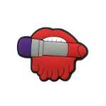 꽃 버클 PVC 신발의 그림