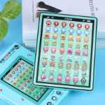 어린이 장난감 학습 태블릿 기계 어린이 지능형 터치 스크린 학습 기계 초박형 장난감 학습 기계 mengqi 도매의 그림