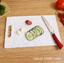 제조업체 도매 판매 국경 간 제품 건강하고 위생적인 곰팡이가 생기기 쉽지 않은 흰색 대리석 플라스틱 도마의 그림