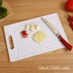 제조업체 도매 판매 국경 간 제품 건강하고 위생적인 곰팡이가 생기기 쉽지 않은 흰색 대리석 플라스틱 도마의 그림