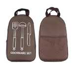 야외 다기능 휴대용 조리기구 세트 보관 가방 캠핑 주방 조리기구 수저 보관 가방의 그림