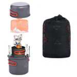 와이드 씨 캠핑 조리기구 세트 캠핑 냄비 세트 야외 가스 렌지 캠핑 칼 붙이 커피 컵 야외 조리기구의 그림