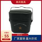 새로운 스타일의 단일 군인 식기 야외 알루미늄 합금 조리기구 필드 휴대용 도시락의 그림