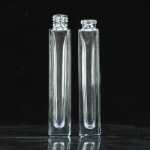 10ml 유리 화장품 샘플 병 향수병 투명 향수 스프레이 병 사각형 향수병의 그림