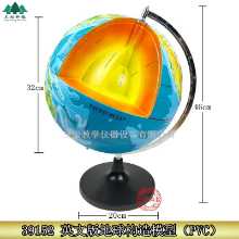 39152 지구 내부 구조 모델 지구 내부 구조 영어 지리적 모형 지구본 모델의 그림