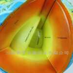 39152 지구 내부 구조 모델 지구 내부 구조 영어 지리적 모형 지구본 모델의 그림