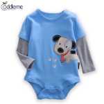 안아주세요 아기 아기 범 랩 삼각 하버 슈트 아기 옷 긴 소매 아기 옷의 그림