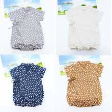 일본 새 아기 원피스 봄과 여름 반팔 아기 옷 신생아 아기 랩 반팔 아기 옷의 그림