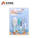 아기 손톱깎이 아기 헤어 브러쉬 육아 세트 아기 네일 케어 5피스 수유 빗의 그림