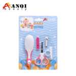 아기 손톱깎이 아기 헤어 브러쉬 육아 세트 아기 네일 케어 5피스 수유 빗의 그림