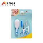 아기 손톱깎이 아기 헤어 브러쉬 육아 세트 아기 네일 케어 5피스 수유 빗의 그림