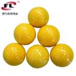 더블 골프공노란색 골프 연습공1년 동안 터지지 않고 포장골프 연습장 제품의 그림
