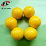 더블 골프공노란색 골프 연습공1년 동안 터지지 않고 포장골프 연습장 제품의 그림
