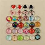 A5058 시간 보석 유리 슬라이스 크리스탈 보석 DIY 시간 보석 재료 반제품의 그림을 스틱 -.의 그림