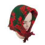 가을과 겨울 두 배 두꺼운 모직 사각 스카프 농촌 여성은 머리 스카프를 감싸고 중년 및 노인 여성은 구식 노동 보호를 땅에까지 감쌌습니다.의 그림