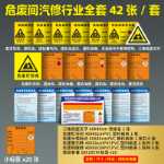 환경 보호 간판 유해 폐기물 창고 관리 저장 현장 원장 유해 폐기물 관리 시스템 간판의 그림