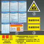 환경 보호 간판 유해 폐기물 창고 관리 저장 현장 원장 유해 폐기물 관리 시스템 간판의 그림