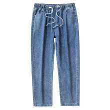 봄과 가을 청바지 남성용 스트레이트 청바지 남성용 청바지 남성용 바지 학생용 청바지 나인 팬츠의 그림