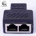 네트워크 티를 통한 네트워크 티 네트워크 티 커넥터 RJ45 네트워크 티 커넥터 RJ45의 그림