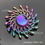 눈부신 컬러 자이로 어린이 손가락 끝 자이로 도매 금속 성인 장난감 회전 어린이 선물 사무실 포장 마차 상품 소스의 그림