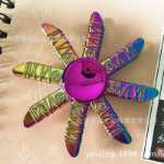 눈부신 컬러 자이로 어린이 손가락 끝 자이로 도매 금속 성인 장난감 회전 어린이 선물 사무실 포장 마차 상품 소스의 그림