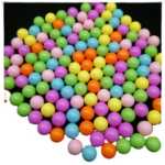 공장 직접 공급 구멍이없는 둥근 구슬 아크릴 솔리드 느슨한 구슬 플라스틱 색 구슬 솔리드 캔디 색 구슬의 그림