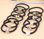 크로스 오버 새로운 금 구슬 헤어 서클 헤어 액세서리 한국 헤어 로프 헤어 타이 가죽 밴드 2 위안 상점 소스 헤드 액세서리 지터 리의 그림