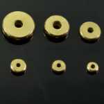 도매 금 색소 얼굴 순수 황동 스페이서 스페이서 구리 스페이서 구리 주판 구슬 DIY 쥬얼리 액세서리 느슨한 구슬의 그림
