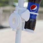 공장 직접 판매 우산 액세서리 우산 액세서리 가공 플라스틱 창의적인 우산 손잡이 가공 플라스틱 비치 우산 후크의 그림