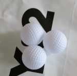 골프 연습 공 41mm 흰색 비 천공 공 대마 도트 중공 공 골프 대회 스포츠 액세서리 공의 그림