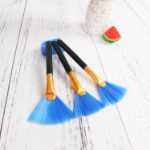 컴퓨터 키보드 부채꼴 청소용 브러시 컴퓨터 청소용 브러시 노트북 청소용 브러시 디지털 제품 청소용 브러시의 그림