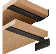 미국 DIY 간단한 금속 플로팅 벽 선반 파티션 브래킷 보관 선반의 그림