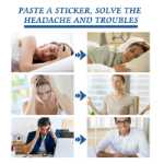 어지럼증 완화 바디 케어 패치 신체 불편 경혈 패치 바디 건강 관리 패치의 그림